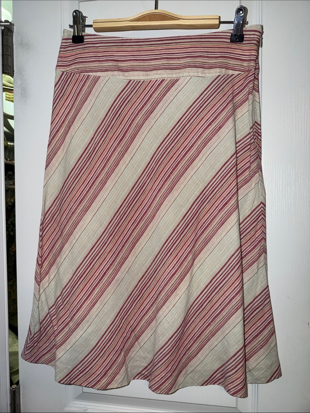 Striped Linen Skirt